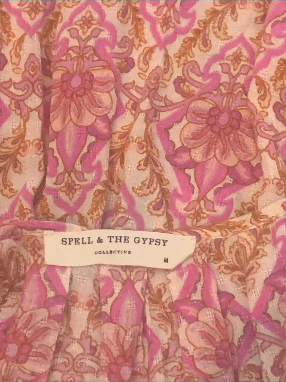 Spell Pink & Lavender Printed Midi Dress - Picture 6 of 7